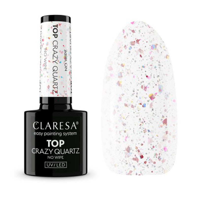 Pealislakk Claresa Top Crazy Quartz pealislakk (ilma kleepuva kihita) – 5 g