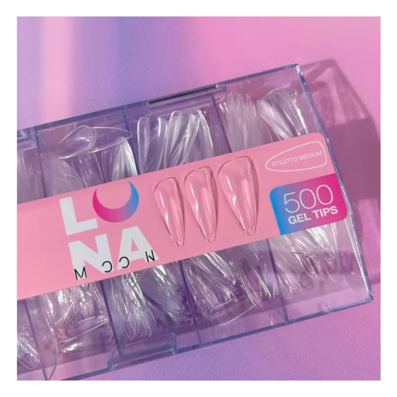 Kynsitipit – LunaMoon Stiletto Medium – 500 kpl