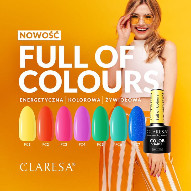 Gel polish –  Claresa Full Of Colors № 1 – 5 ml