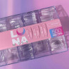 Gel nail tips – LunaMoon Coffin Long (Half Cover) – 500 pcs