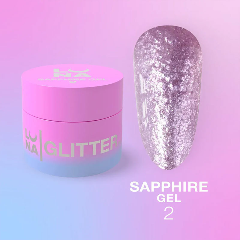 Nail art gel paint – LUNAMOON Sapphire Gel Nr 2 – 5 ml
