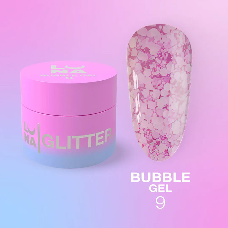 Гель-краска для ногтей – LUNAMOON Bubble Gel Nr 9 – 5 ml