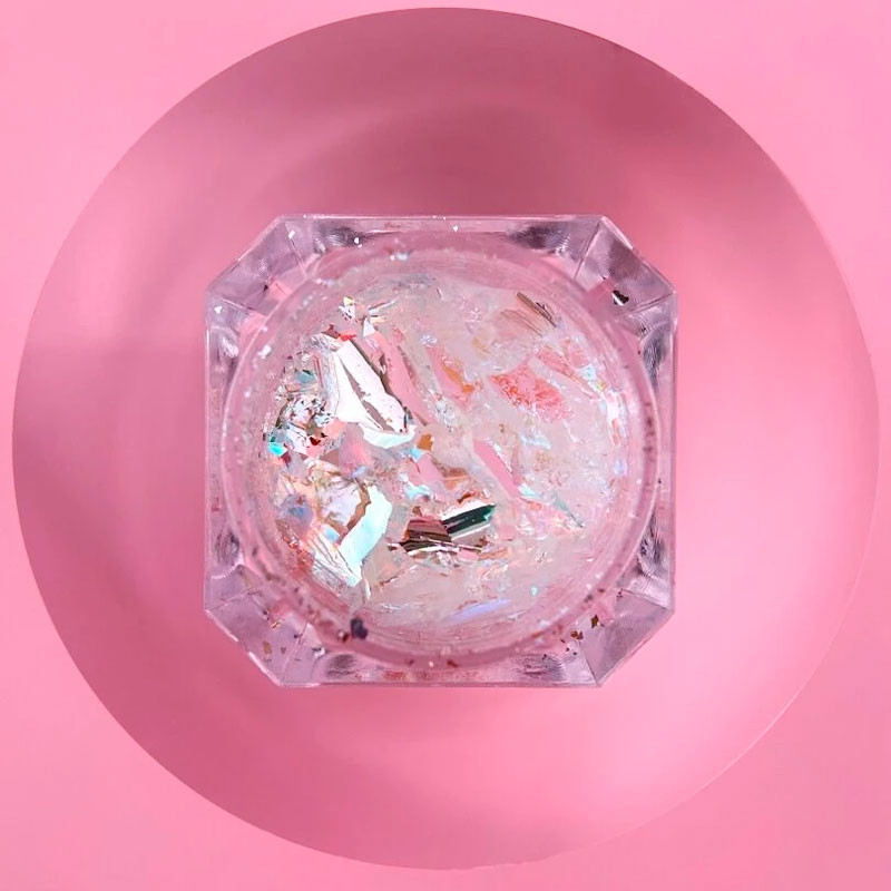 Set of Dry Nail Glitters Lunamoon Broken Glass - 6 pcs