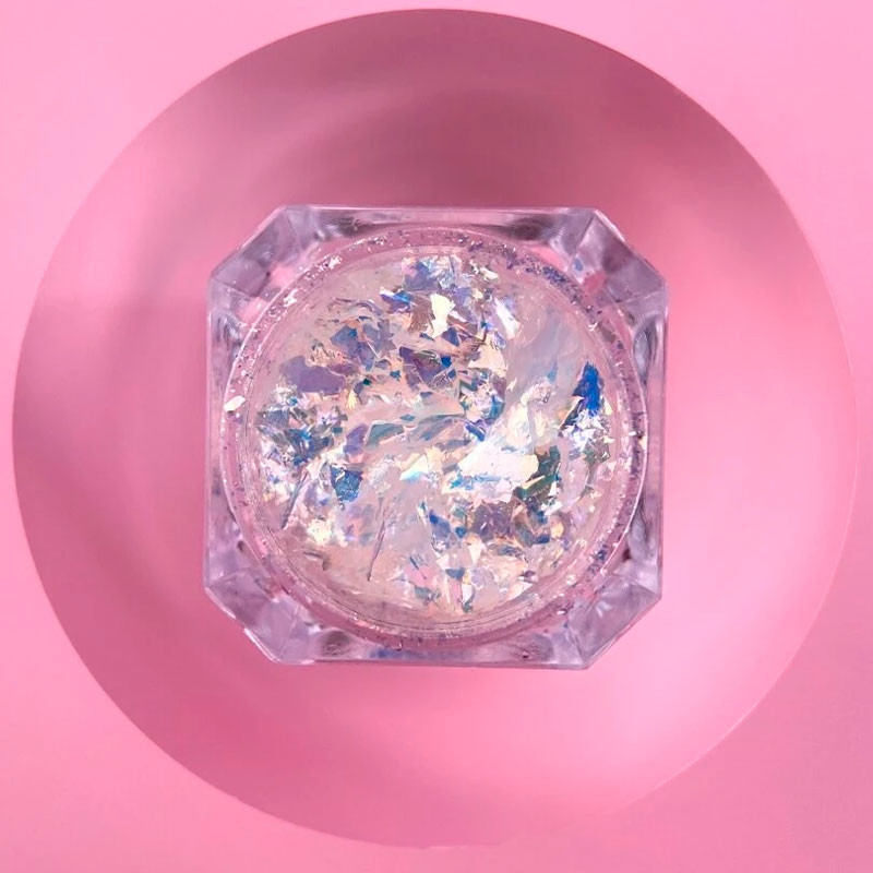 Setti kuivista kynsien glittereistä Lunamoon Broken Glass - 6 kpl