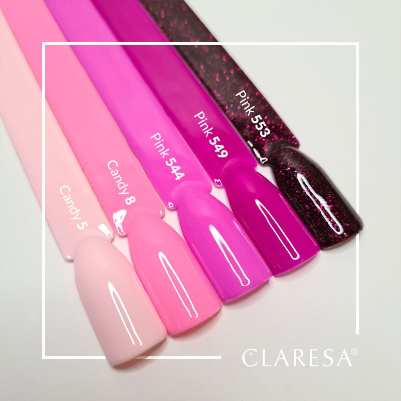 Gel polish – Claresa PINK No. 553 – 5 m