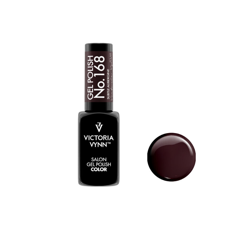 VICTORIA VYNN Gel Polish Color No. 168 Subtle Aubergine - 8 ml